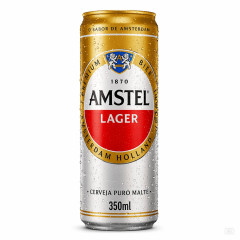 CERVEJA AMSTEL LATA 350 ML