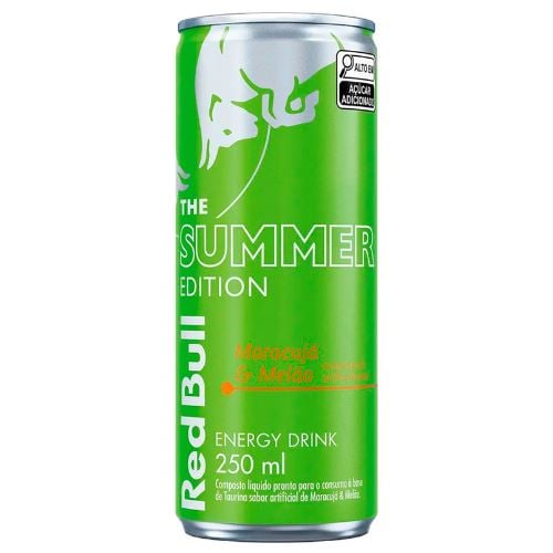 ENERGÉTICO RED BULL MARACUJÁ E MELÃO LATA 250ML