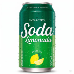 REFRIGERANTE SODA LIMONADA LATA 350ML