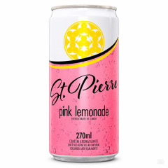 AGUA TONICA ST PIERRE PINK LEMON LATA 270 ML