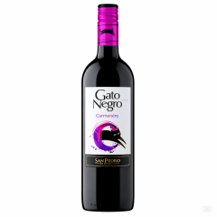 VINHO GATO NEGRO CARMENNERE TT 750ML